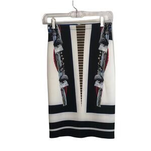 Clover Canyon Art to wear body con neoprene Skirt size xs